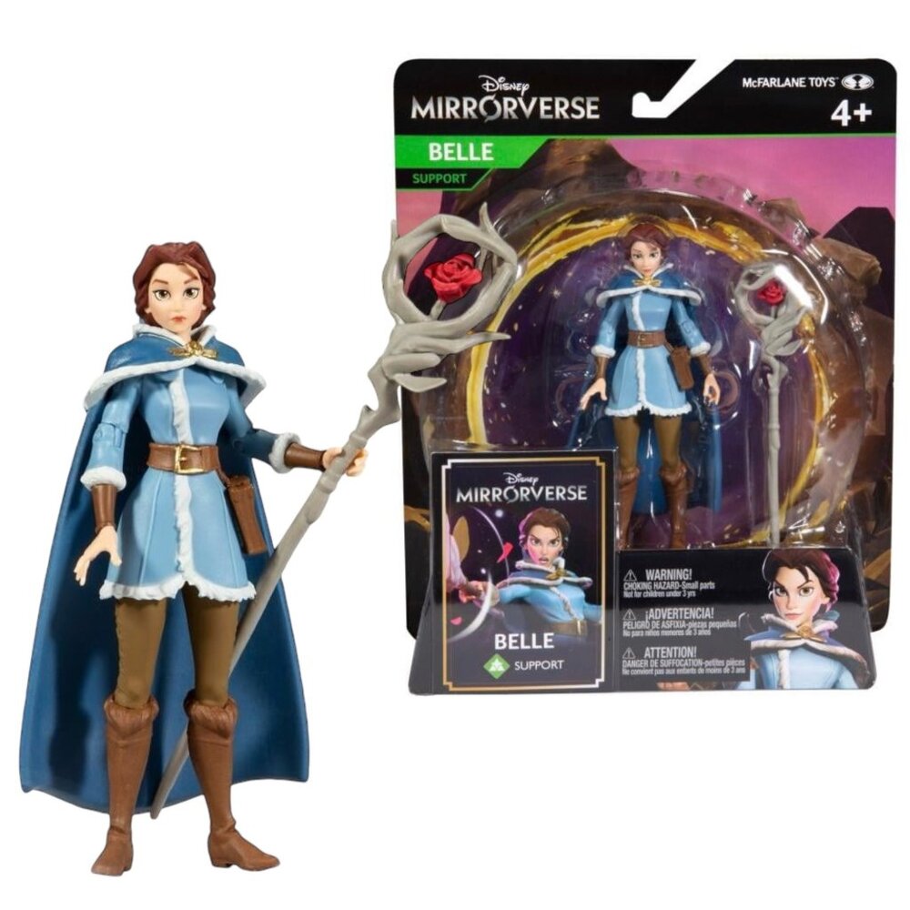 Disney Mirrorverse Belle 5" Support Action Figure Accessory McFarlane NEW!